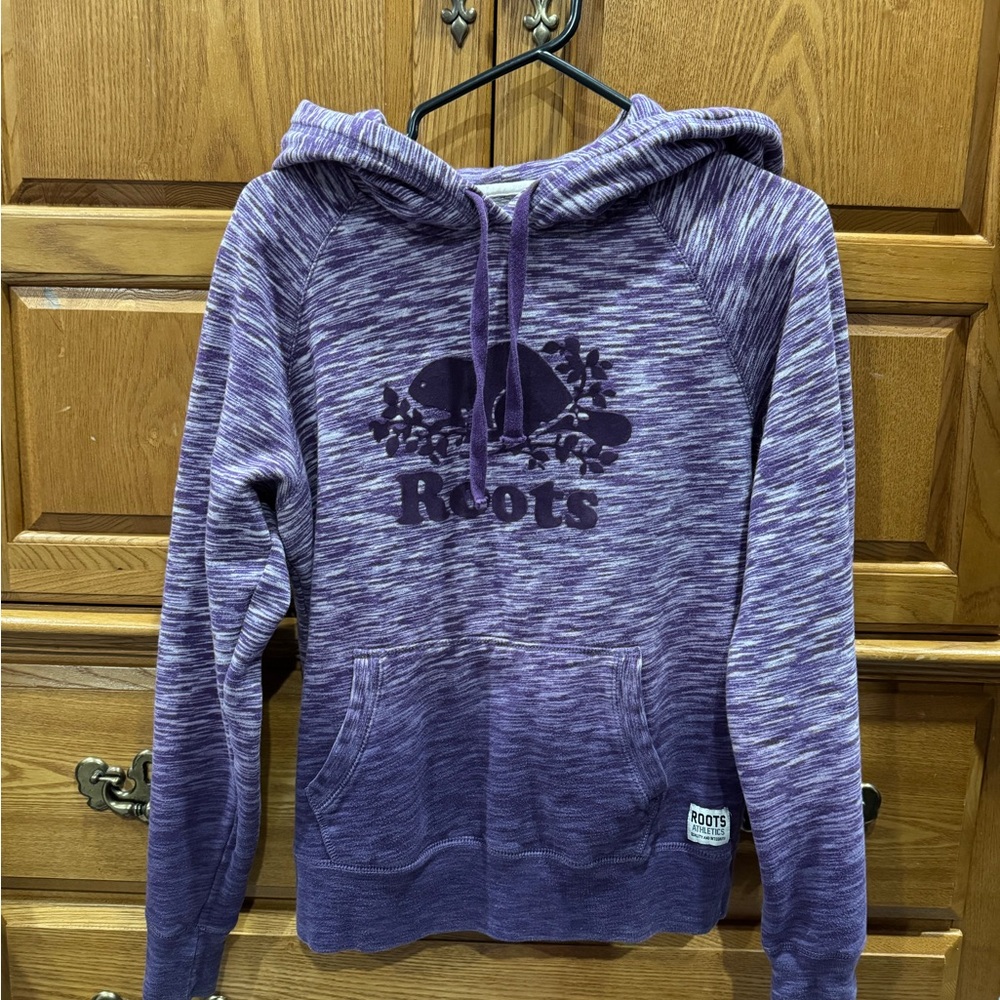 Roots Women's Heathered Purple Hoodie